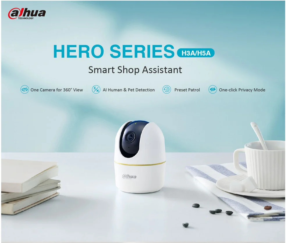La Mejor Cámara Dahua IP Domo PT 5MP AI WiFi con Micrófono y Parlante